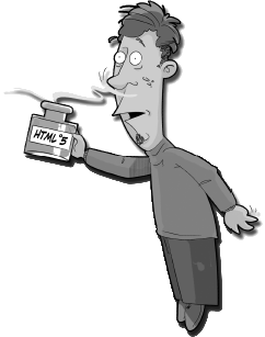 John Smith with a flacon of HTML N°5 perfume